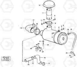 69816 Inlet system L70B/L70C VOLVO BM VOLVO BM L70B/L70C SER NO - 13115, Volvo Construction Equipment