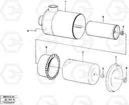 10342 Air filter L70B/L70C VOLVO BM VOLVO BM L70B/L70C SER NO - 13115, Volvo Construction Equipment