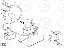 50875 Battery with assembling details L70B/L70C VOLVO BM VOLVO BM L70B/L70C SER NO - 13115, Volvo Construction Equipment