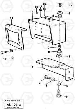 40556 Lamp retainer L70B/L70C VOLVO BM VOLVO BM L70B/L70C SER NO - 13115, Volvo Construction Equipment