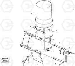 29255 Rotating beacon L70B/L70C VOLVO BM VOLVO BM L70B/L70C SER NO - 13115, Volvo Construction Equipment