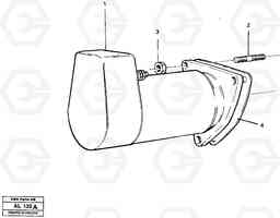 14741 Starter motor, mounting L70B/L70C VOLVO BM VOLVO BM L70B/L70C SER NO - 13115, Volvo Construction Equipment