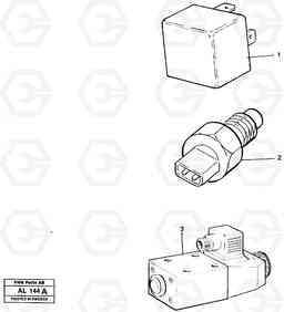 28031 Relays, sensors and soleniod valves referens list L70B/L70C VOLVO BM VOLVO BM L70B/L70C SER NO - 13115, Volvo Construction Equipment