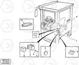 11820 Cable harness, air-suspensioned seat. L70B/L70C VOLVO BM VOLVO BM L70B/L70C SER NO - 13115, Volvo Construction Equipment