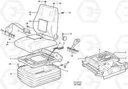 39248 Operator seat Isri L70B/L70C VOLVO BM VOLVO BM L70B/L70C SER NO - 13115, Volvo Construction Equipment