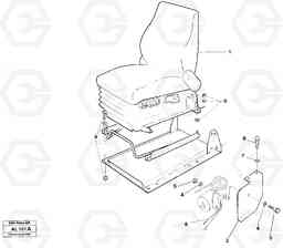 23852 Driver's seat, air suspensioned Isri L70B/L70C VOLVO BM VOLVO BM L70B/L70C SER NO - 13115, Volvo Construction Equipment