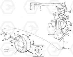 82684 Hand brake L70B/L70C VOLVO BM VOLVO BM L70B/L70C SER NO - 13115, Volvo Construction Equipment