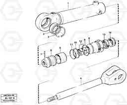 28044 Hydraulic cylinder L70B/L70C VOLVO BM VOLVO BM L70B/L70C SER NO - 13115, Volvo Construction Equipment