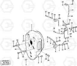 40555 Converter housing with fitting parts L70B/L70C VOLVO BM VOLVO BM L70B/L70C SER NO - 13115, Volvo Construction Equipment