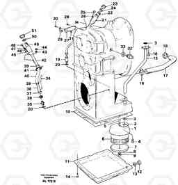 95431 Clutch housing with fitting parts L70B/L70C VOLVO BM VOLVO BM L70B/L70C SER NO - 13115, Volvo Construction Equipment