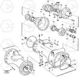 29203 Axle, rear L70B/L70C VOLVO BM VOLVO BM L70B/L70C SER NO - 13115, Volvo Construction Equipment