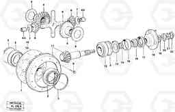 96671 Differential carrier, See Sb 460 Ind K9 L70B/L70C VOLVO BM VOLVO BM L70B/L70C SER NO - 13115, Volvo Construction Equipment