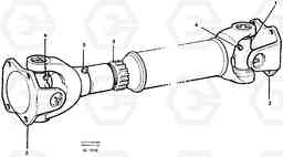 16802 Propeller shaft L70B/L70C VOLVO BM VOLVO BM L70B/L70C SER NO - 13115, Volvo Construction Equipment