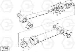 18157 Hydraulic cylinder Tilting L70B/L70C VOLVO BM VOLVO BM L70B/L70C SER NO - 13115, Volvo Construction Equipment