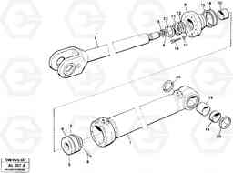 15559 Hydraulic cylinder Lifting L70B/L70C VOLVO BM VOLVO BM L70B/L70C SER NO - 13115, Volvo Construction Equipment