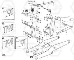 23891 Links with fitting parts L70B/L70C VOLVO BM VOLVO BM L70B/L70C SER NO - 13115, Volvo Construction Equipment