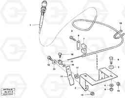 52065 Hand throttle L70B/L70C VOLVO BM VOLVO BM L70B/L70C SER NO - 13115, Volvo Construction Equipment