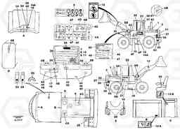 66643 Sign plates and decals L70B/L70C VOLVO BM VOLVO BM L70B/L70C SER NO - 13115, Volvo Construction Equipment