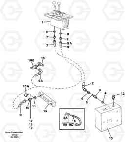 30737 Servo hydraulic: Feed line and return line L70B/L70C VOLVO BM VOLVO BM L70B/L70C SER NO - 13115, Volvo Construction Equipment