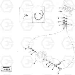 30738 Servo hydraulic: Control lines Tilting L70B/L70C VOLVO BM VOLVO BM L70B/L70C SER NO - 13115, Volvo Construction Equipment