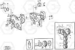 13419 Timing gear casing L70B/L70C VOLVO BM VOLVO BM L70B/L70C SER NO - 13115, Volvo Construction Equipment