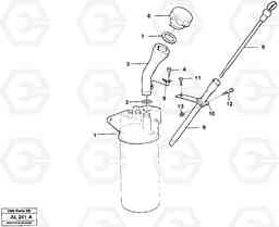 14091 Oil filler and dipstick L70B/L70C VOLVO BM VOLVO BM L70B/L70C SER NO - 13115, Volvo Construction Equipment