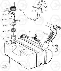 72205 Fuel tank L70B/L70C VOLVO BM VOLVO BM L70B/L70C SER NO - 13115, Volvo Construction Equipment