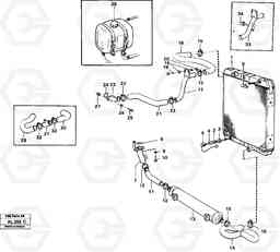 71297 Cooling system L70B/L70C VOLVO BM VOLVO BM L70B/L70C SER NO - 13115, Volvo Construction Equipment