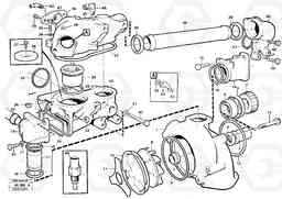 31136 Water pump, thermostat housing L70B/L70C VOLVO BM VOLVO BM L70B/L70C SER NO - 13115, Volvo Construction Equipment