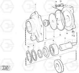 38475 Water pump, intercooler L70B/L70C VOLVO BM VOLVO BM L70B/L70C SER NO - 13115, Volvo Construction Equipment