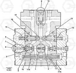 11269 Valve section Tilt L70B/L70C VOLVO BM VOLVO BM L70B/L70C SER NO - 13115, Volvo Construction Equipment