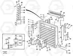 28053 Radiator casing L70B/L70C VOLVO BM VOLVO BM L70B/L70C SER NO - 13115, Volvo Construction Equipment