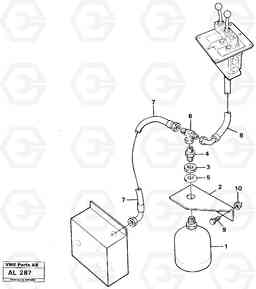 87997 Boom lowering system. L70B/L70C VOLVO BM VOLVO BM L70B/L70C SER NO - 13115, Volvo Construction Equipment
