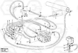 13641 Boom suspension system, hoses L70B/L70C VOLVO BM VOLVO BM L70B/L70C SER NO - 13115, Volvo Construction Equipment