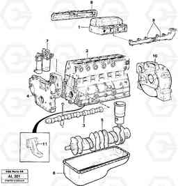 3683 Engine, assembly L70B/L70C VOLVO BM VOLVO BM L70B/L70C SER NO - 13115, Volvo Construction Equipment