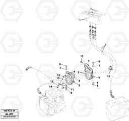 40559 Servo hydraulic: Fitting parts L70B/L70C VOLVO BM VOLVO BM L70B/L70C SER NO - 13115, Volvo Construction Equipment