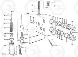 13643 Valve, circuit body and return valve L70B/L70C VOLVO BM VOLVO BM L70B/L70C SER NO - 13115, Volvo Construction Equipment