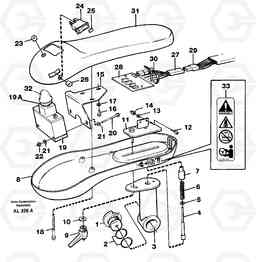 23868 Armrest L70B/L70C VOLVO BM VOLVO BM L70B/L70C SER NO - 13115, Volvo Construction Equipment