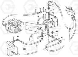 36987 Servo hydraulic: hydraulic lines L70B/L70C VOLVO BM VOLVO BM L70B/L70C SER NO - 13115, Volvo Construction Equipment