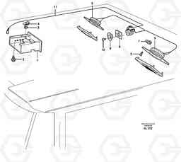 23884 Radio bracket L70B/L70C VOLVO BM VOLVO BM L70B/L70C SER NO - 13115, Volvo Construction Equipment