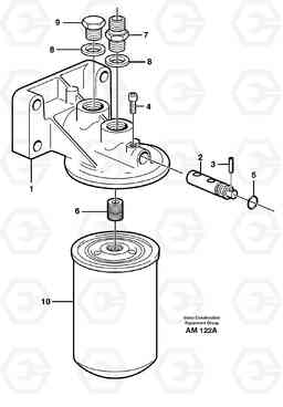 9017 Coolant filter. L330C VOLVO BM VOLVO BM L330C SER NO - 60187, Volvo Construction Equipment