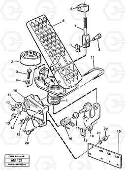 83480 Accelerator pedal L330C VOLVO BM VOLVO BM L330C SER NO - 60187, Volvo Construction Equipment