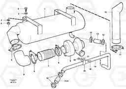 61311 Exhaust system L330C VOLVO BM VOLVO BM L330C SER NO - 60187, Volvo Construction Equipment