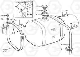 59775 Expansion tank with bracket L330C VOLVO BM VOLVO BM L330C SER NO - 60187, Volvo Construction Equipment