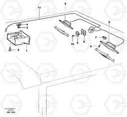 29106 Radio bracket L330C VOLVO BM VOLVO BM L330C SER NO - 60187, Volvo Construction Equipment