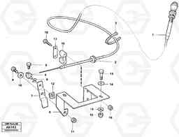 47217 Hand throttle control. L330C VOLVO BM VOLVO BM L330C SER NO - 60187, Volvo Construction Equipment