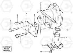 9018 Extra water pump with fitting parts L330C VOLVO BM VOLVO BM L330C SER NO - 60187, Volvo Construction Equipment