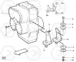 22366 Transmission mounting L330C VOLVO BM VOLVO BM L330C SER NO - 60187, Volvo Construction Equipment