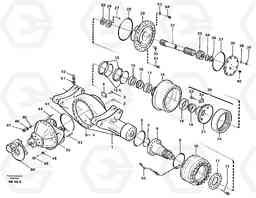 31141 Axle, front L330C VOLVO BM VOLVO BM L330C SER NO - 60187, Volvo Construction Equipment