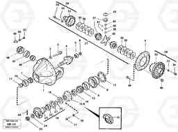 86258 Differential carrier, forward / rear L330C VOLVO BM VOLVO BM L330C SER NO - 60187, Volvo Construction Equipment